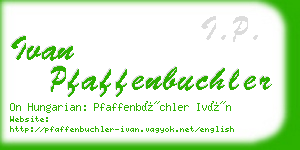 ivan pfaffenbuchler business card